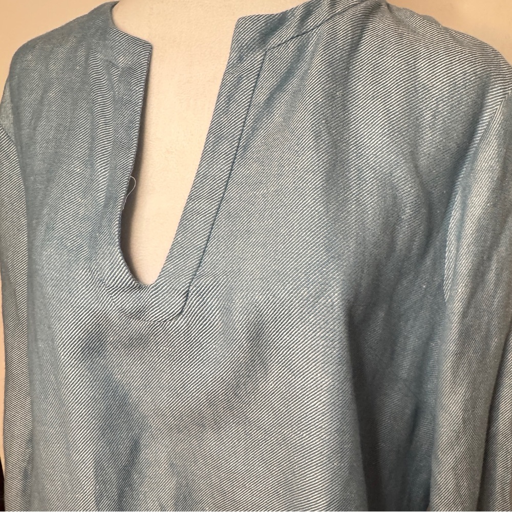 Loro Piana Linen Tunic Blouse - Picture 5 of 14